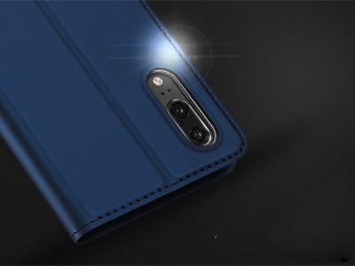 Luxusn Slim Fit puzdro Dark Blue (tmavomodr) na Huawei P20