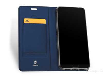 Luxusn Slim Fit puzdro Dark Blue (tmavomodr) na Huawei P20