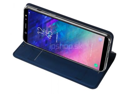 Luxusn Slim Fit pouzdro Navy Blue (tmavomodr) na Samsung Galaxy A6 Plus 2018