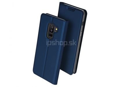 Luxusn Slim Fit puzdro Navy Blue (tmavomodr) na Samsung Galaxy A6 Plus 2018