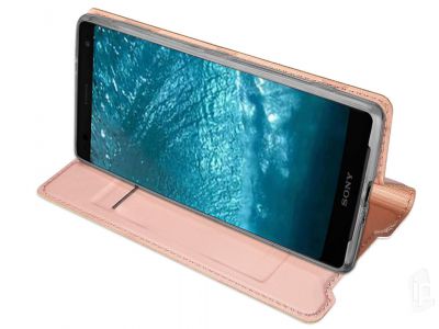 Luxusn� Slim puzdro (ru�ov�) s magnetick�m zatv�ran�m pre Sony Xperia XZ3 **AKCIA!!