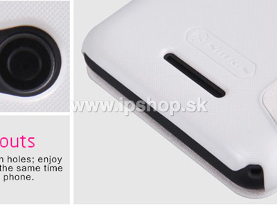 Window Side Flip puzdro pre Sony Xperia E4G ruov + flia na displej **VPREDAJ!!