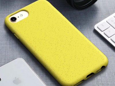 Eco Friendly Case Cyber Yellow (lt) - Kompostovaten ochrann obal pre Apple iPhone 6 / 7 / 8 / SE 2020