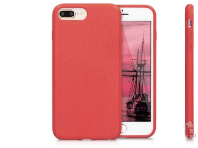 Eco Friendly Case Maroon Red (erven) - Kompostovaten ochrann obal pro iPhone 7 Plus / 8 Plus