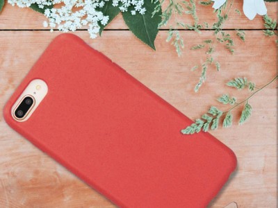 Eco Friendly Case Maroon Red (erven) - Kompostovaten ochrann obal pre iPhone 7 Plus / 8 Plus