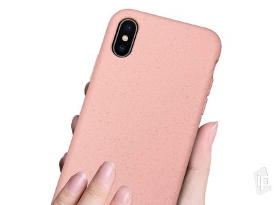 Eco Friendly Case Sandy Pink (ru�ov�) - Kompostovate�n� ochrann� kryt (obal) pre Apple iPhone XS Max **AKCIA!!
