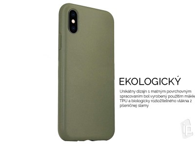 Eco Friendly Case Khaki (zelen) - Kompostovaten ochrann kryt (obal) pro Apple iPhone XS Max **AKCIA!!