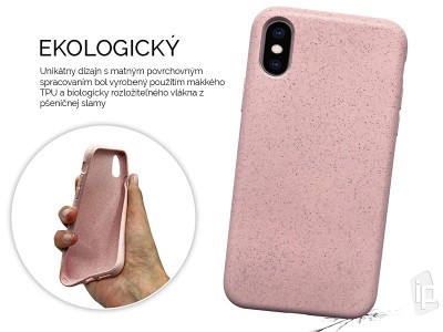 Eco Friendly Case Sandy Pink (ru�ov�) - Kompostovate�n� ochrann� kryt (obal) pre Apple iPhone XS Max **AKCIA!!