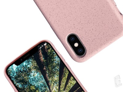 Eco Friendly Case Sandy Pink (ru�ov�) - Kompostovate�n� ochrann� kryt (obal) pre Apple iPhone XS Max **AKCIA!!