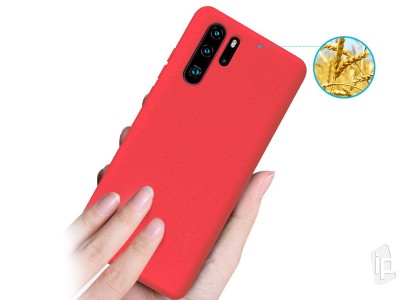 Eco Friendly Case Maroon Red (erven) - Kompostovaten ochrann obal pre Huawei P30 Pro **AKCIA!!