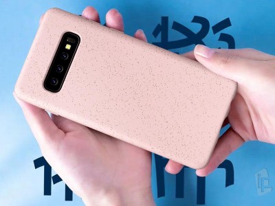 Eco Friendly Case Sandy Pink (r��ov�) - Kompostovate�n� ochrann� kryt (obal) pro Samsung Galaxy S10 Plus **AKCIA!!