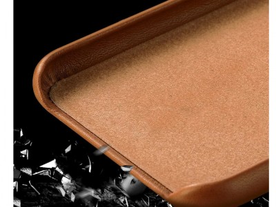 ECO Leather Cover (ierny) - Obal z ekokoe pre Apple iPhoneX / XS **AKCIA!!