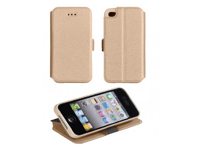 Kni�kov� p�zdro BOOk Samsung Galaxy j1 / j100 zlat�