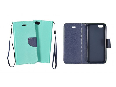 Kni�kov� p�zdro Fancy pre Huawei p8 m�tovo-modr�