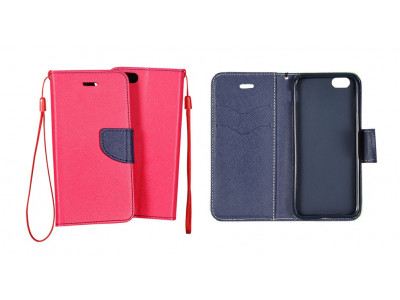 Kni�kov� p�zdro Fancy pro Huawei p8 r��ovo-modr�