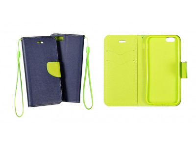 Kni�kov� p�zdro Fancy pre Samsung Galaxy s6 / G920 modro limetkov�