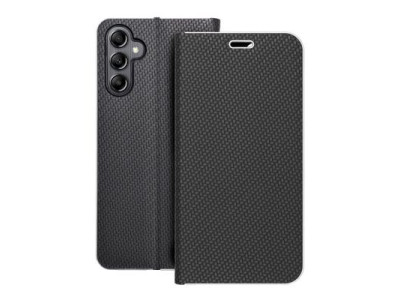 Kni�kov� puzdro Luna book Carbon pre Samsung A14 4G/A14 5G �ierne