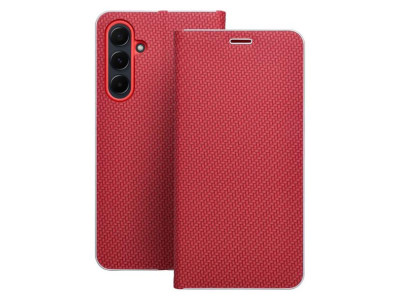 Kni�kov� Puzdro Luna book Carbon pre Samsung Samsung S26 FE Red