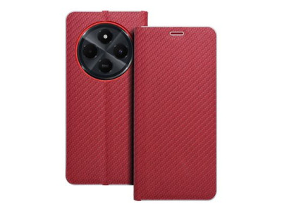 Kni�kov� Puzdro Luna book Carbon pre Xiaomi Redmi 14C �erven�