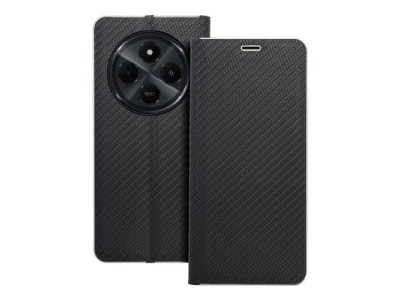Kni�kov� Puzdro Luna book Carbon pre Xiaomi Redmi 14C �ierne