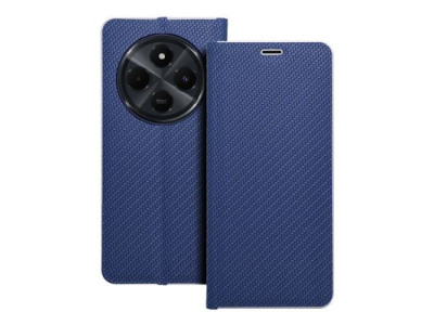 Kni�kov� Puzdro Luna book Carbon pre Xiaomi Redmi 14C modr�