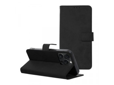 Kni�kov� puzdro TENDER Book pre iPhone 15 Pro Max �ierne