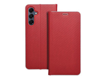 Ko�en� kni�kov� puzdro Luna Carbon pre Samsung A16 5G �erven�