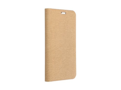 Ko�en� kni�kov� puzdro Luna Gold pre Samsung S24 Gold