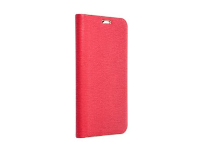 Ko�en� kni�kov� puzdro Luna Gold pre Samsung S24 Red