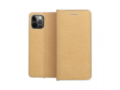 Ko�en� kni�kov� puzdro luna pre xiaomi Mi 11 zlat�