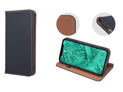 Ko�en� p�zdro Smart pro pre iphone xs max �ierne