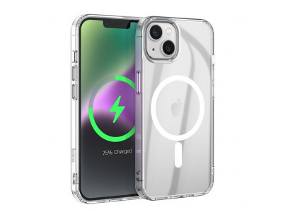 Magnetick� transparentn� puzdro Hoco pre Apple Iphone 14 Plus priesvitn�