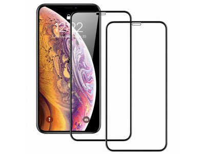 Mocolo ochrann� sklo 3D pre Apple Iphone 12/12 Pro �ierne