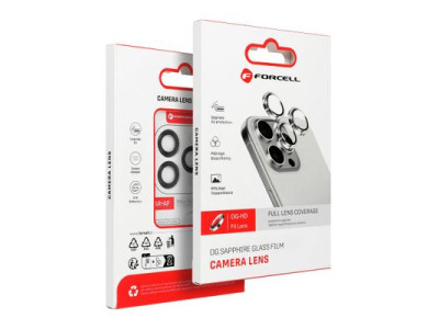 Ochrann� sklo Forcell Premium na skl��ko kamery pre iPhone 16 Pro/16 Pro Max Titanium Black