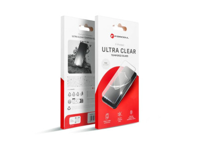 Ochrann� tvrden� sklo na iPhone 13 Pro/14 Forcell Ultra Clear Glass Black