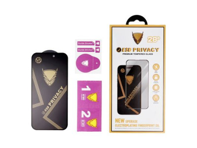 OG Premium Privacy - Ochrann� sklo pre Xiaomi Redmi Note 13 Pro 5G/Redmi Note 13 Pro Plus 5G �ierne