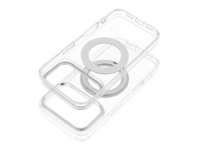 Prieh�adn� kryt Frame Circle Stand s r�mom a kruhov�m stojanom kompatibiln� s MagSafe pre iPhone 14 Pro Transparentn�