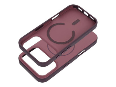 Pouzdro Forcell F-Protect Chromatic Premium kompatibiln� s MagSafe Pre iPhone 17 Pro/18 Pro Dark cherry