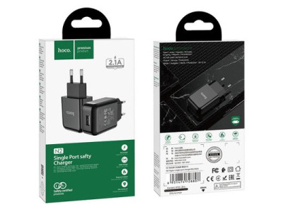 Sie�ov� nab�ja�ka Hoco USB A 2A 10W N2 Black