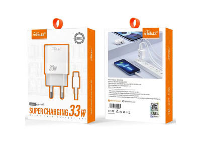 Sie�ov� nab�ja�ka Mietubl MTB-CS06E 33W 3A, pre Apple a Android biela s d�t. k�b. Type C + USB A