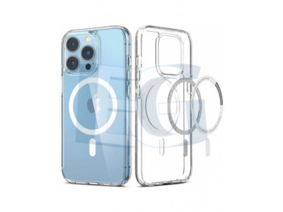 Silik�nov� puzdro MagSafe pre iPhone 12 Pro Max - transparentn� (GL-0055)