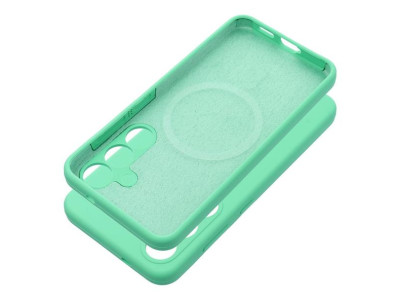 Silikonov� puzdro Silicone 2mm kompatibiln� s MagSafe pre Samsung S26 (ochrana kamery) Mint