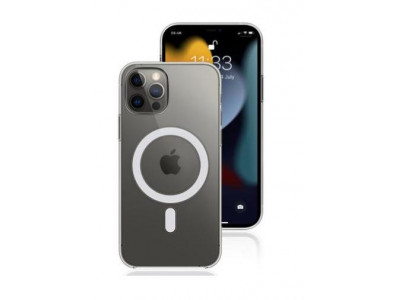 Silik�nov� puzdro zn. GREEN ON - MagSafe pre Iphone 11 Pro Max transparentn�
