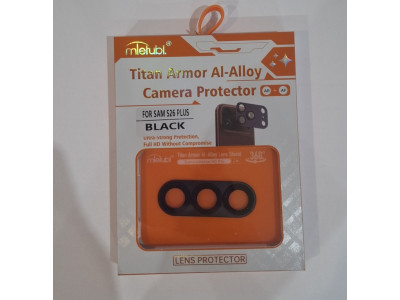 Skl��ko kamery s chr�ni�om objekt�vu z hlin�kovej zliatiny Titan Armor pre Samsung S26 Plus Black