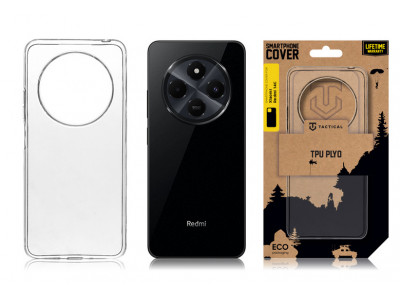 Tactical silik�nov� puzdro pre Xiaomi Redmi 14C transparentn�
