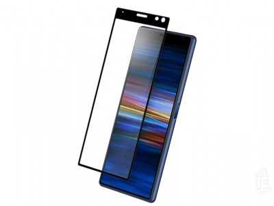 EIGER 3D Glass Full Screen (ierne) - Temperovan ochrann sklo na cel displej pre Sony Xperia 10 **VPREDAJ!!