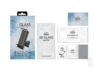 EIGER 3D Glass Full Screen (ierne) - Temperovan ochrann sklo na cel displej pre Sony Xperia 5