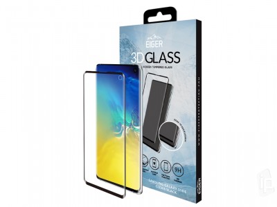 EIGER 3D Glass Full Screen (ierne) - Temperovan ochrann sklo na cel displej pre Samsung Galaxy S10e **AKCIA!!