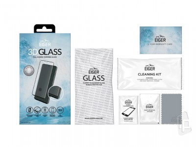 EIGER 3D Glass Case Friendly (ierne) - Temperovan ochrann sklo na displej pre Samsung Galaxy S20