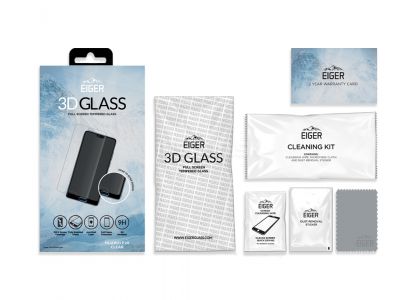 EIGER 3D Glass Full Screen - Temperovan tvrzen ochrann sklo na cel displej pro Huawei P20 - ir **VPREDAJ!!